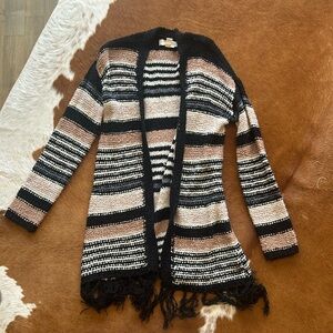 XS Saltwater Luxe multicolor striped cardigan